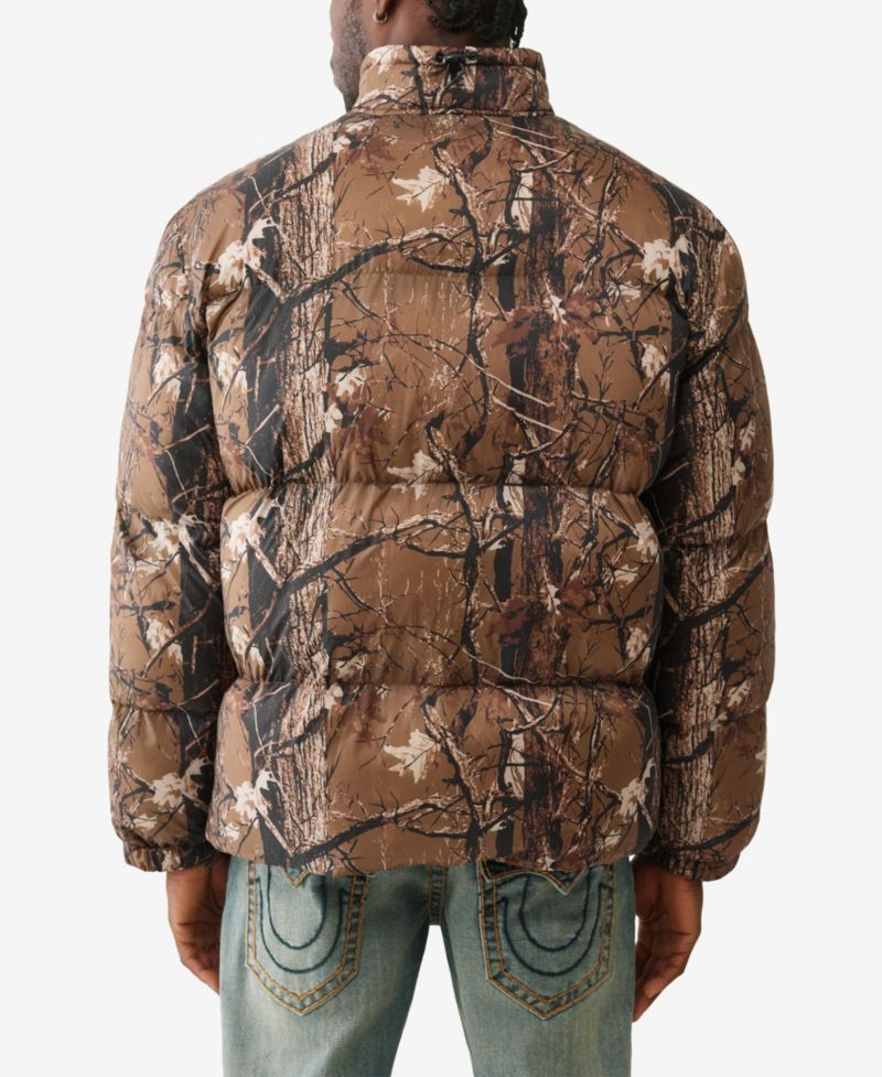 Men's Camo Printed Puffer Jacket