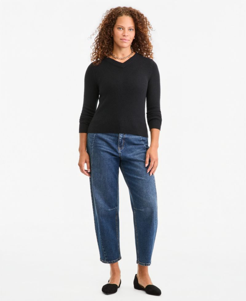 Women's 100% Cashmere V-Neck Sweater