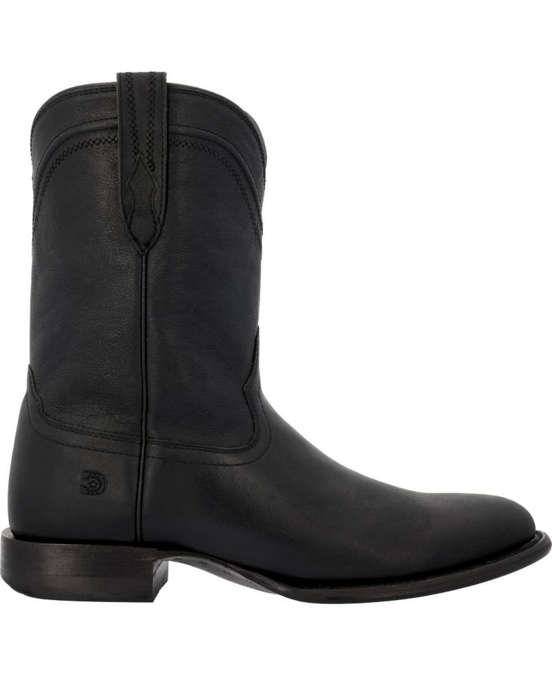 Men's Santa Fe Pull-On Round-Toe Western Boots