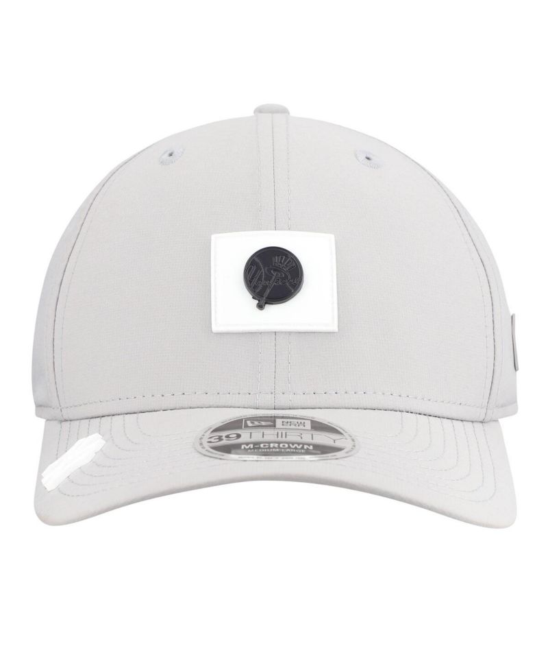 Men's Gray New York Yankees 2026 Clubhouse Alternate 39THIRTY Flex Hat