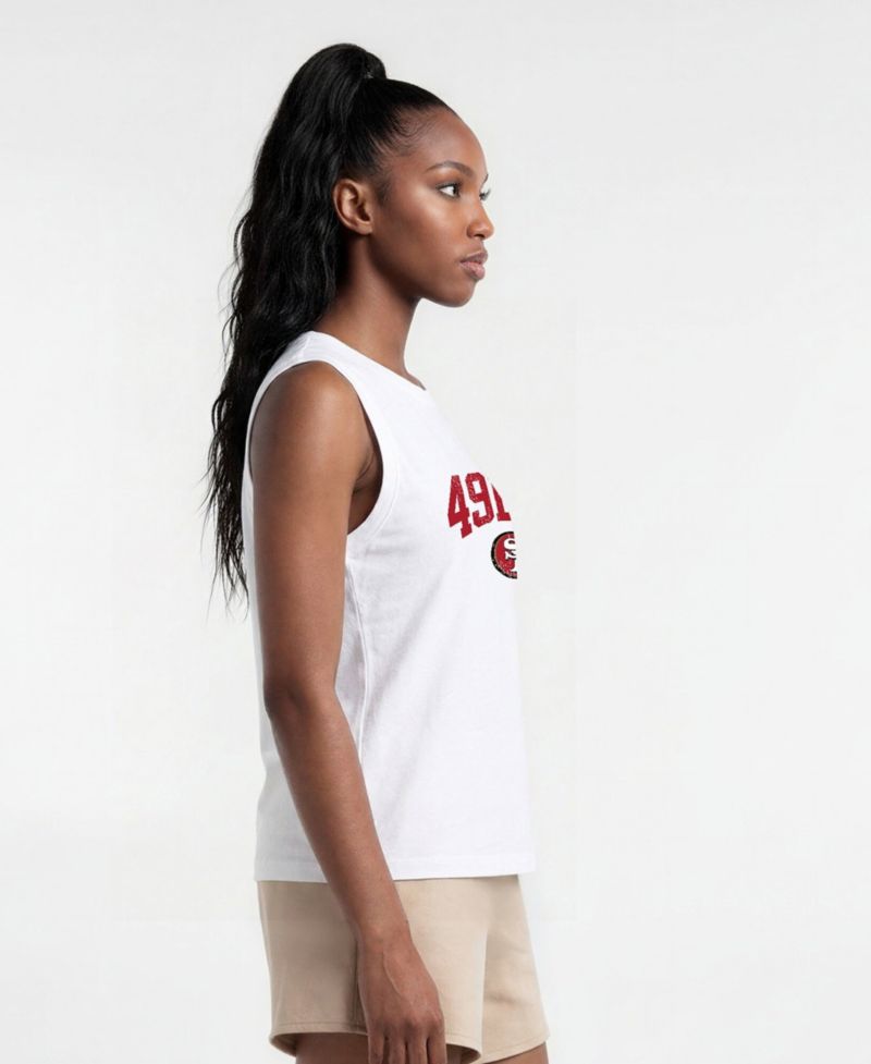 Women's San Francisco 49ers Distressed Sleeveless Muscle Tank