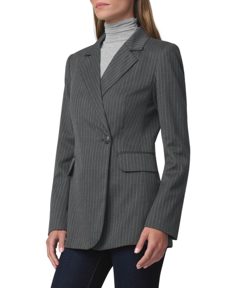 Women's Mecah Pinstripe Polyester/Wool-Blend Unlined Blazer