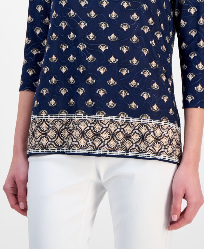 Petite Relaxed-Fit Crewneck Top
