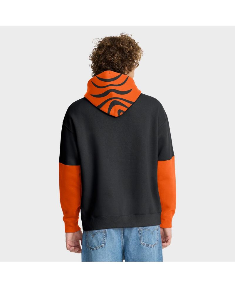 Men's Black Cincinnati Bengals Helmet Pullover Hoodie
