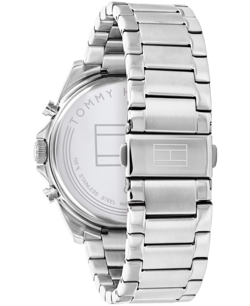 Men's Chronograph Stainless Steel Bracelet Watch 44mm