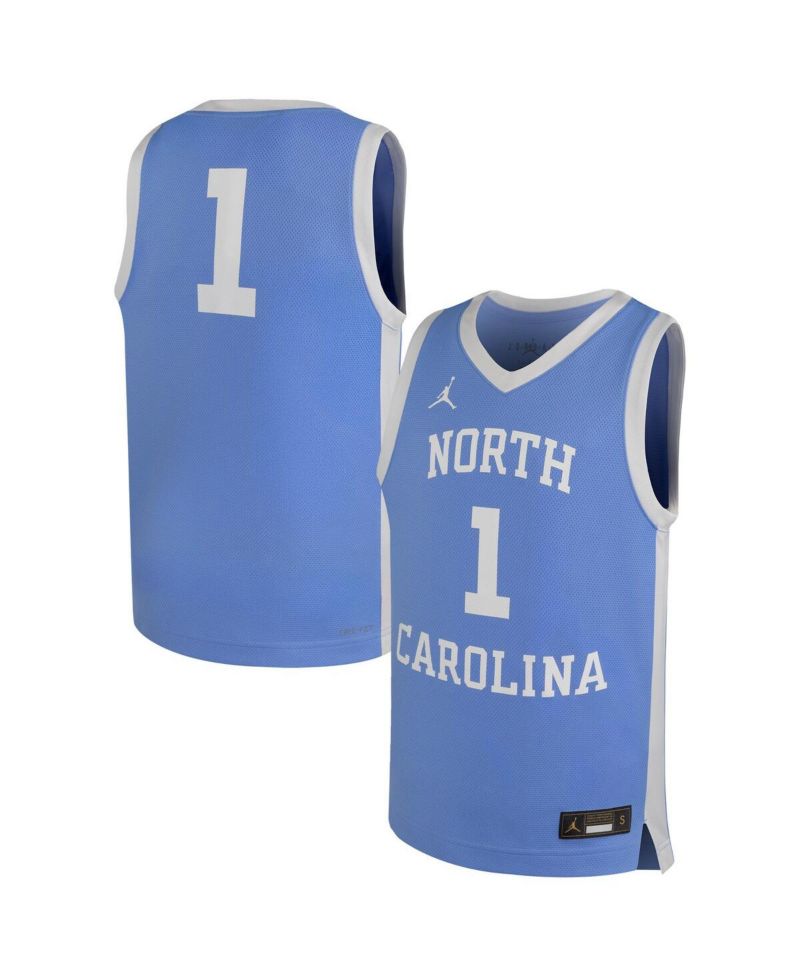 Big Boys and Girls Carolina Blue North Carolina Tar Heels Replica Basketball Jersey