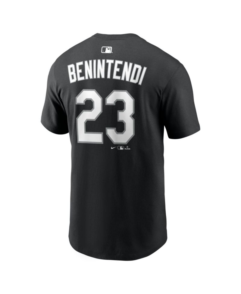 Men's Andrew Benintendi Black Chicago White Sox Name & Number T-Shirt