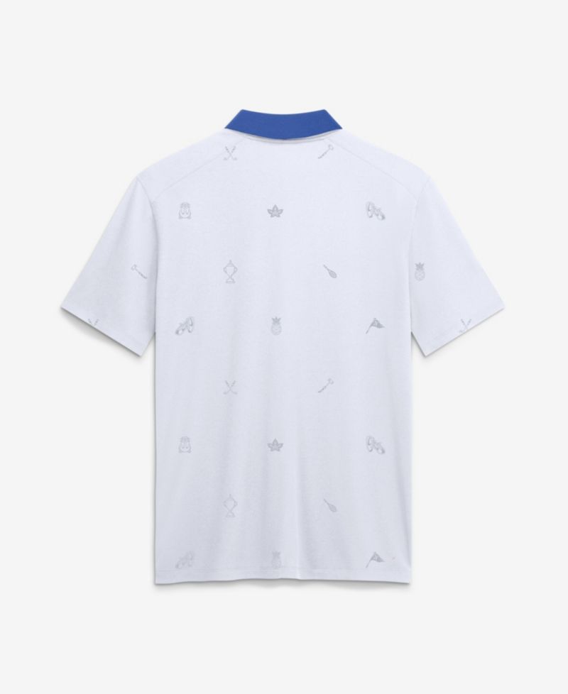 Men's White Florida Gators Vapor Pattern Dri-FIT Polo Shirt