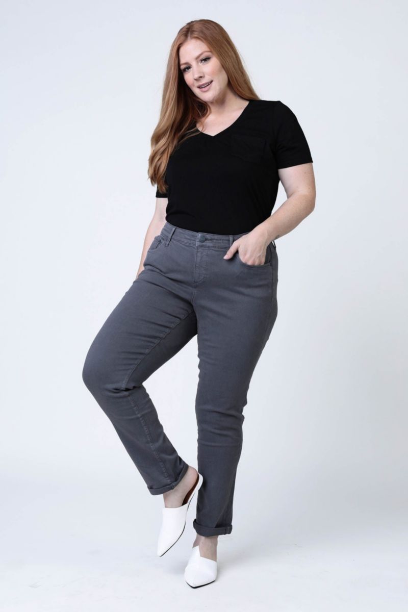 Plus Size Color Boyfriend Pants