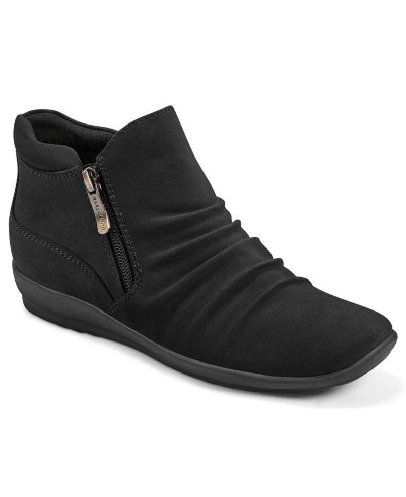Women's Aleta Ruched Side-Zip Flat Booties