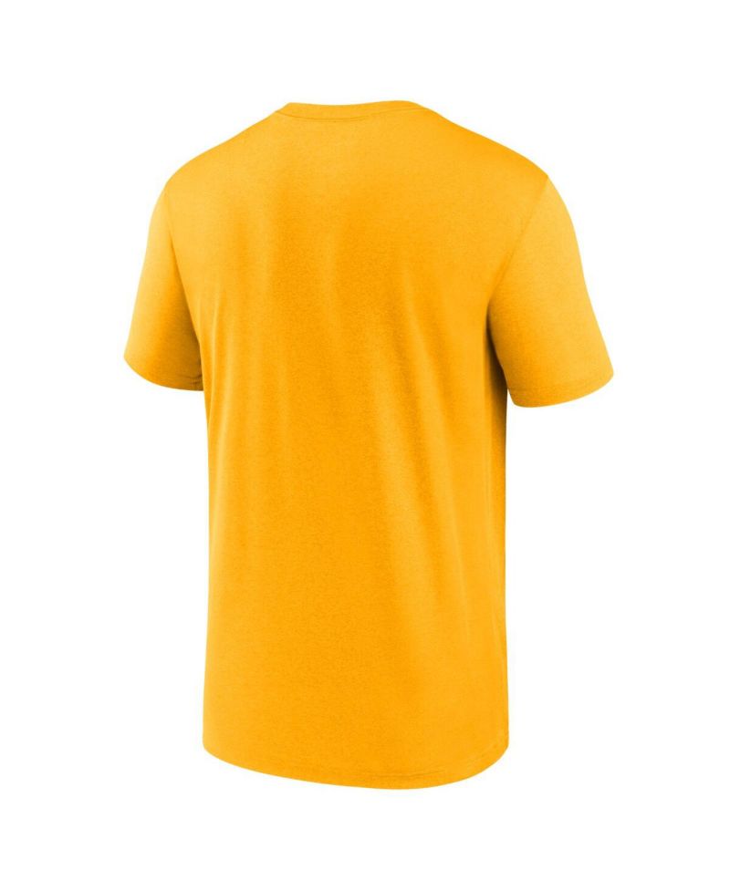 Men's Gold LSU Tigers Lockup Legend Performance T-Shirt