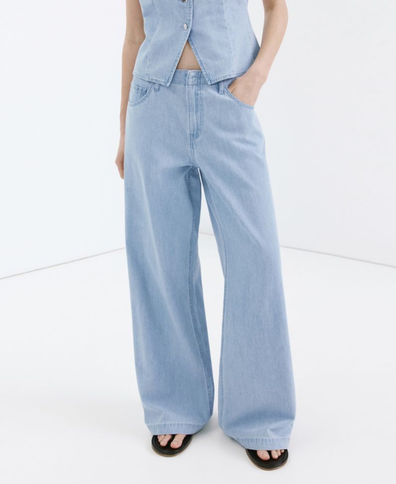 Women's Wide Leg Mid-Rise Jeans