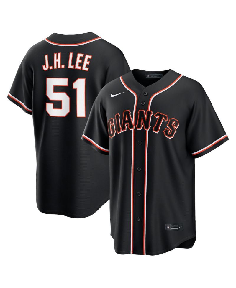 Men's Jung Hoo Lee Black San Francisco Giants 2026 Replica Fashion Jersey