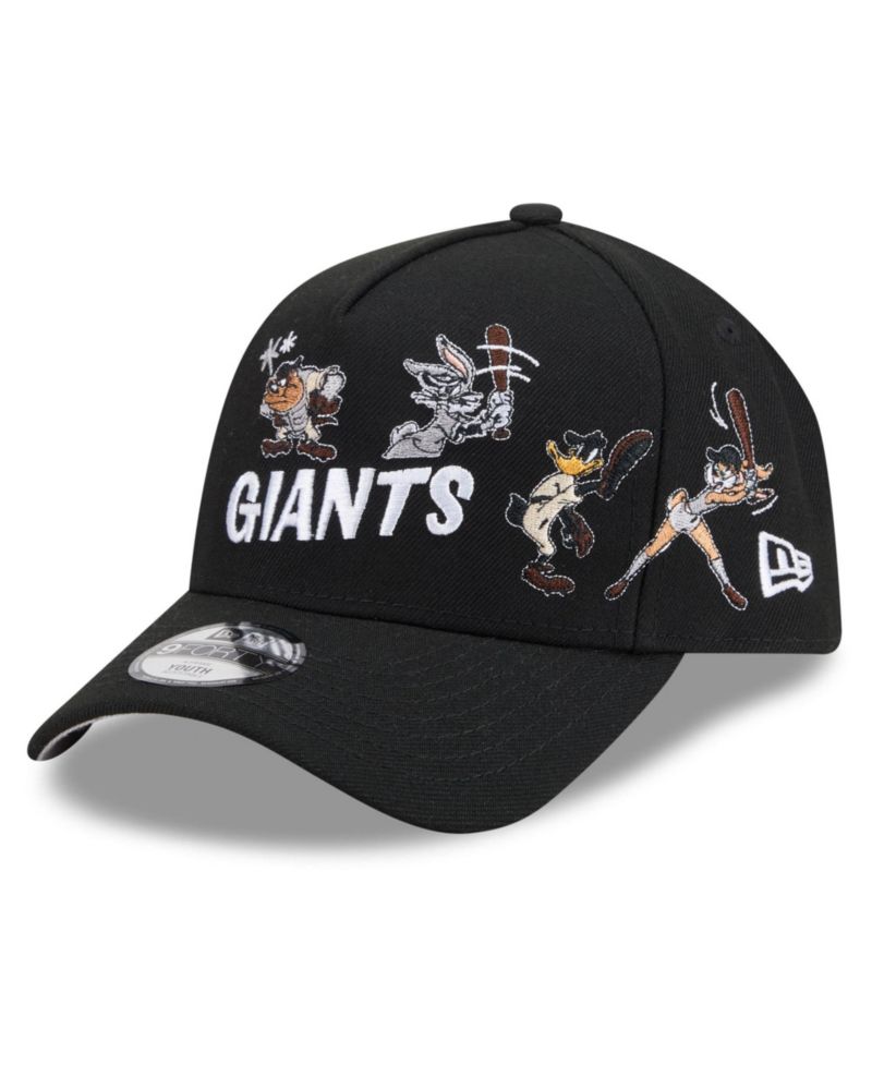 Big Boys and Girls Black San Francisco Giants Looney Tunes A-Frame 9FORTY Adjustable Hat