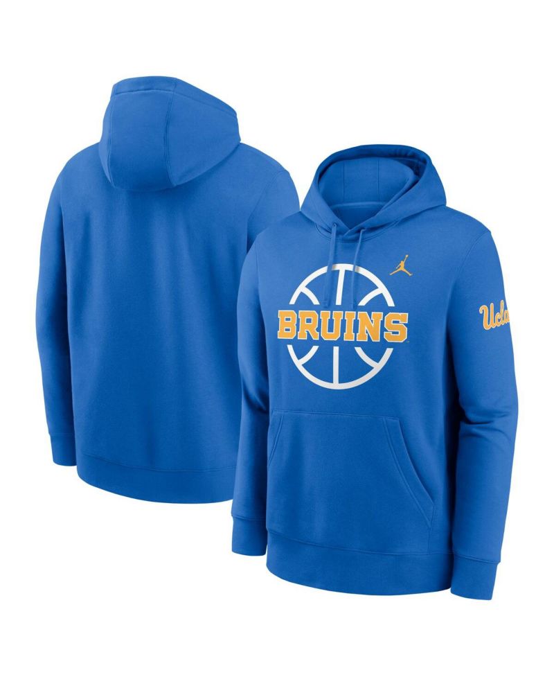 Men's Blue UCLA Bruins Basketball Icon Club Fleece Pullover Hoodie