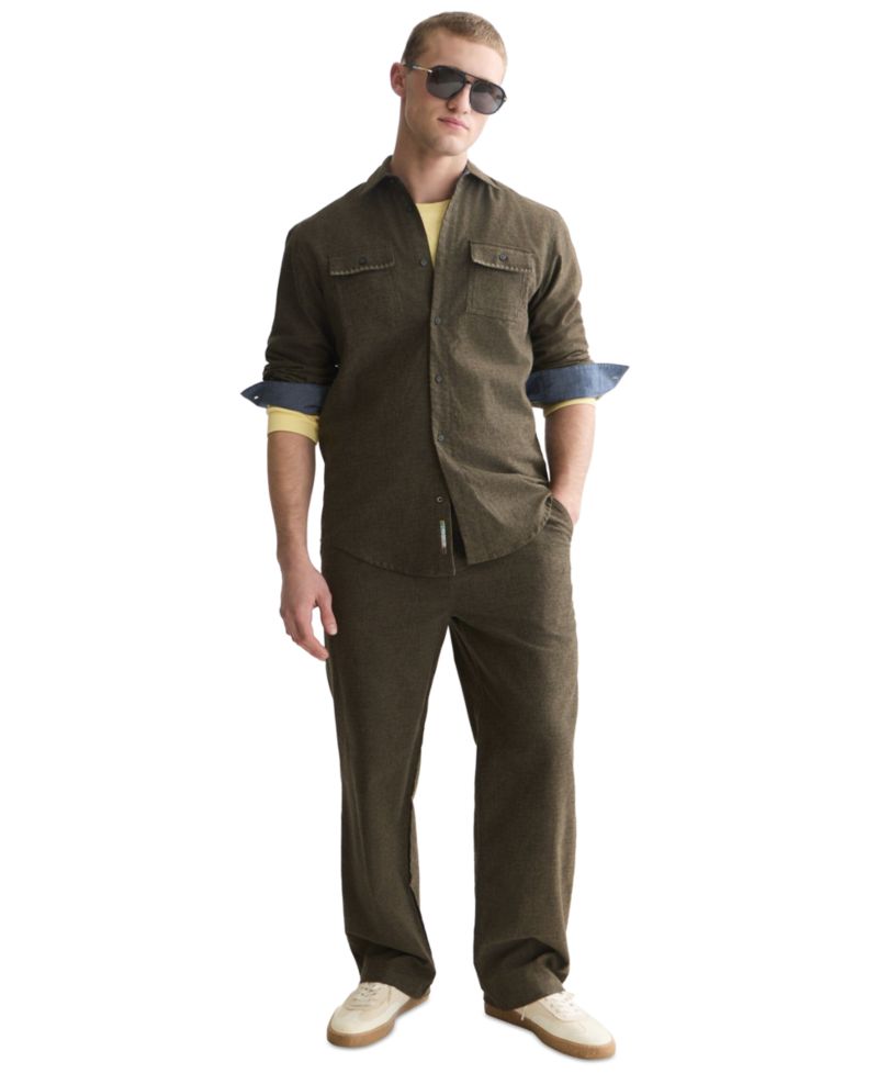 Men's Otis Melange Relaxed-Fit Pants