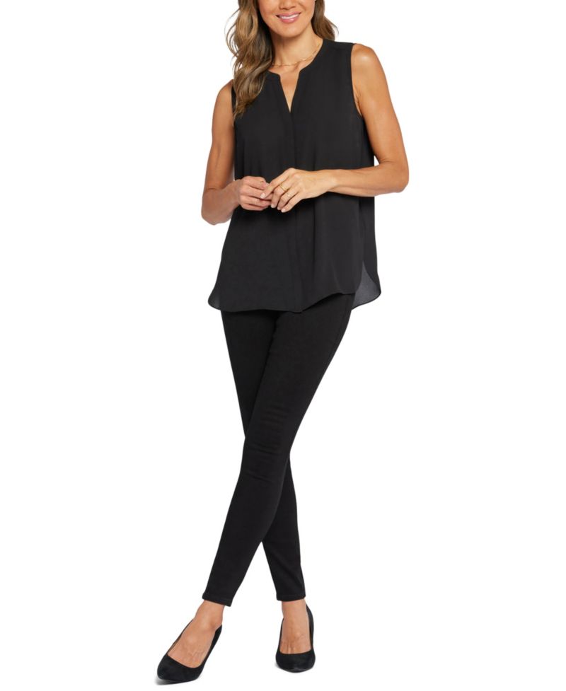Women's Sleeveless Pintuck Top