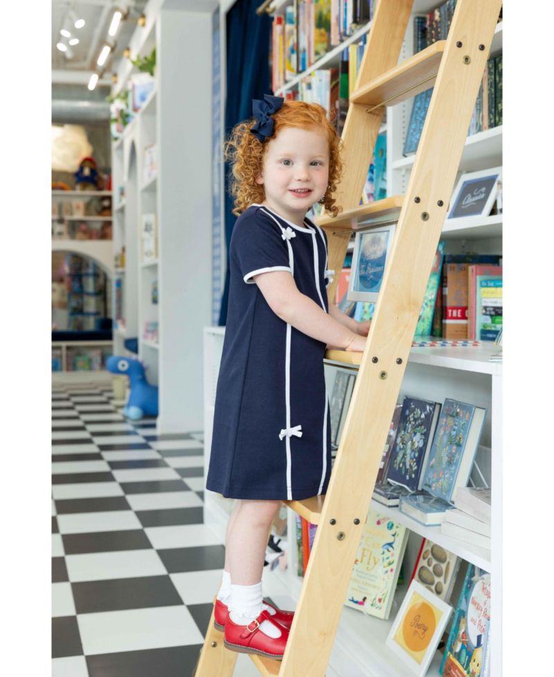 Girls (7-10) Knit Dress with Bows