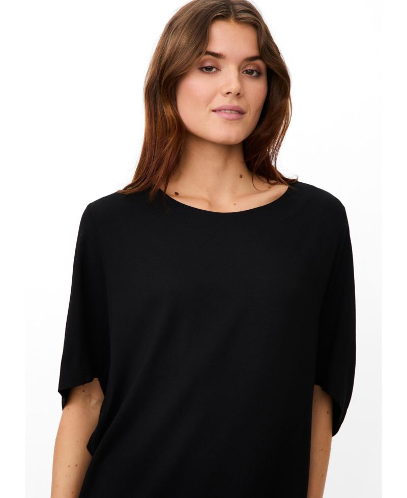 Women's MaNattie Batwing-Sleeve Loose-Fit Draped Knee-Length Dress