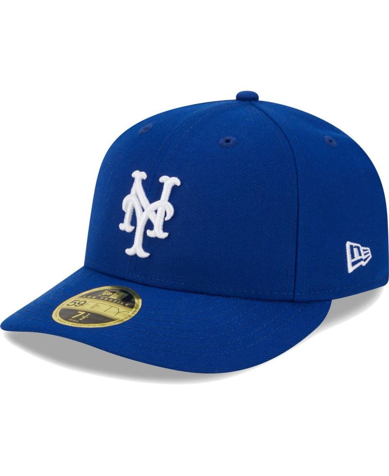 Men's Royal New York Mets White Logo Low Profile 59FIFTY Fitted Hat