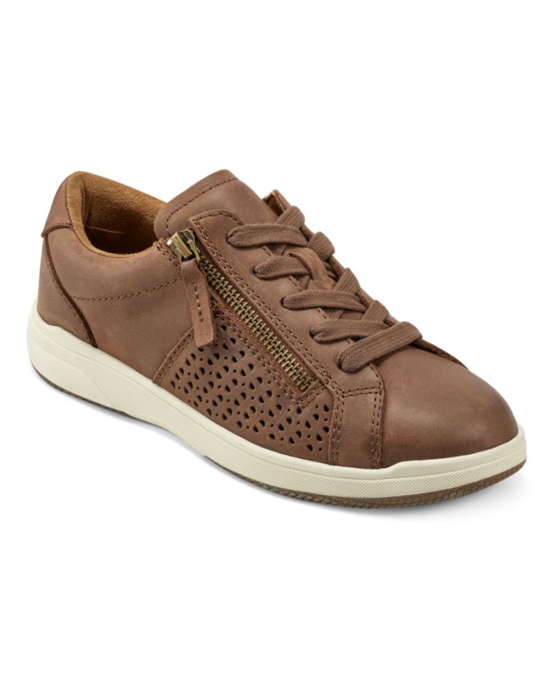 Women's Netta Side Zip Lace-Up Sneakers