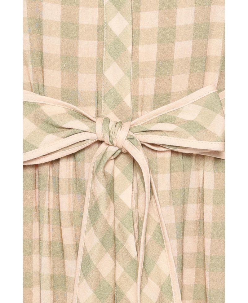Women's Lorry Gingham-Print Tie-Front Mini Dress
