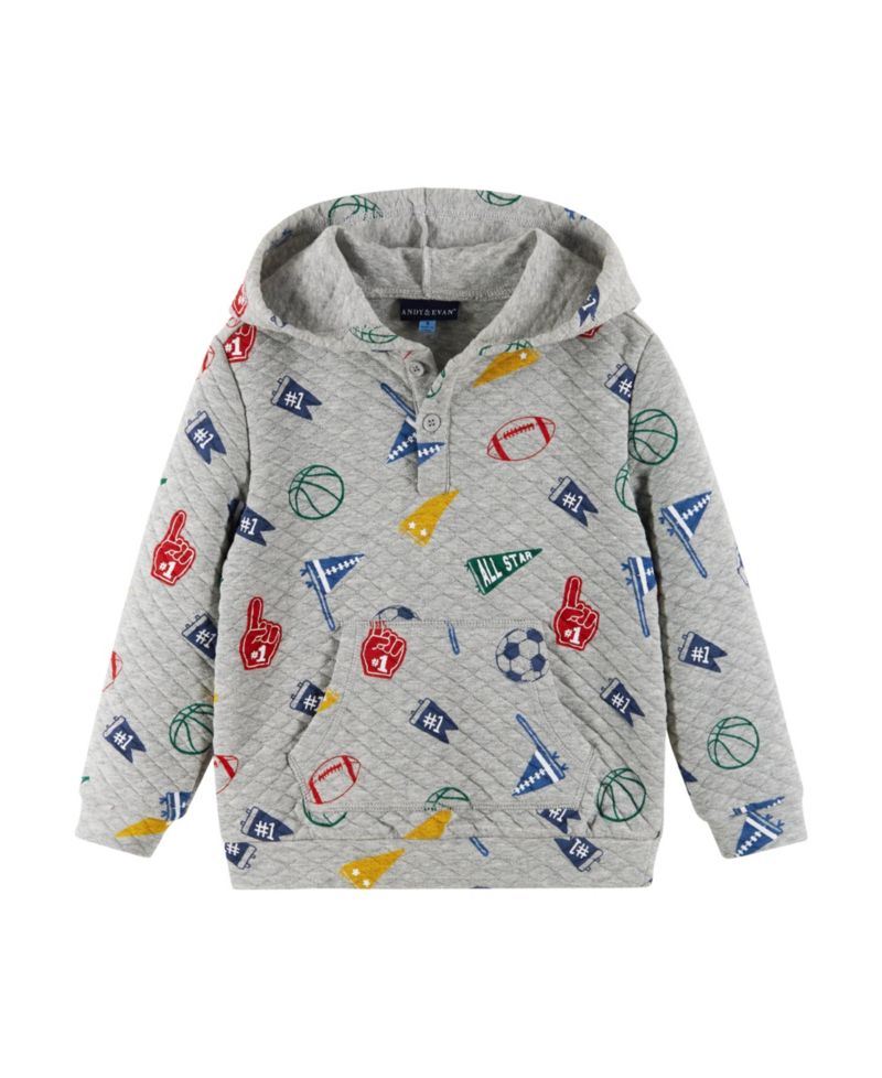 Toddler/Child Boys Varsity Print Hooded Lounge Set