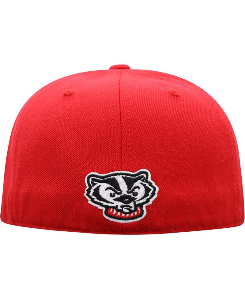 Men's Red Wisconsin Badgers Team Color Fitted Hat