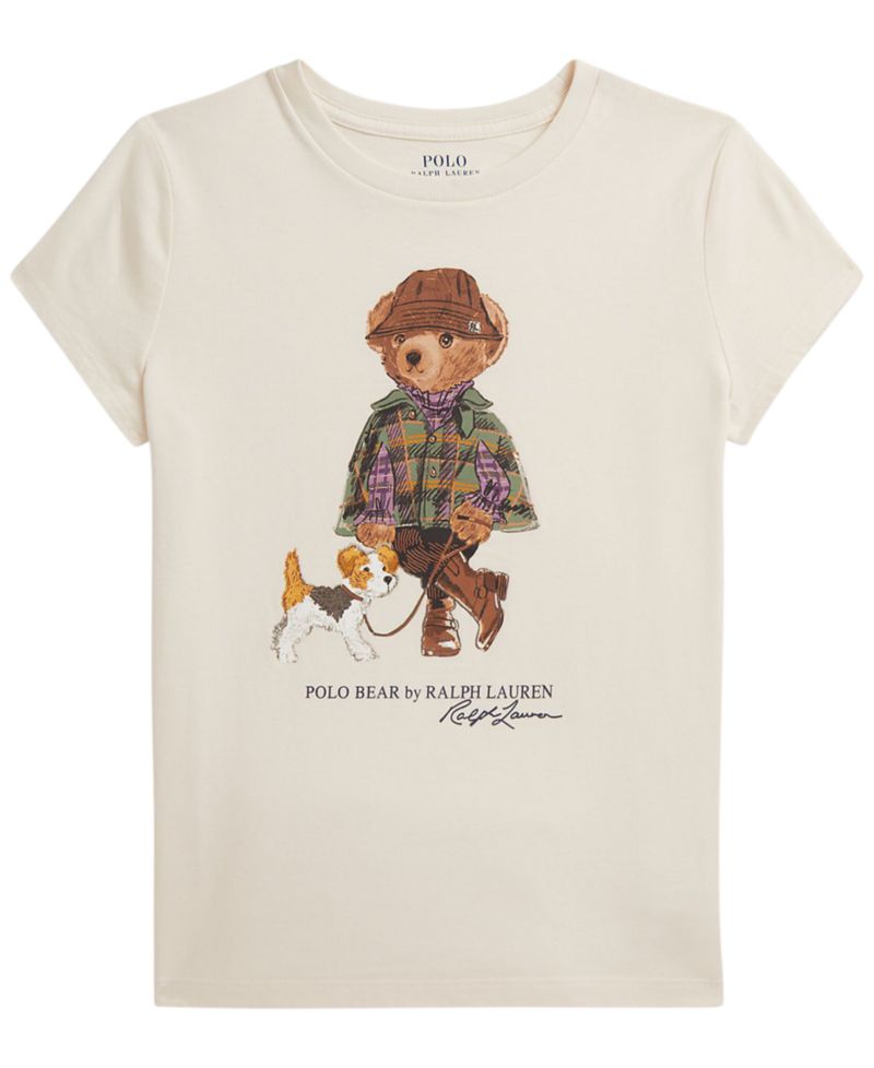 Girls' 7-16 Polo Bear Short-Sleeve T-Shirt