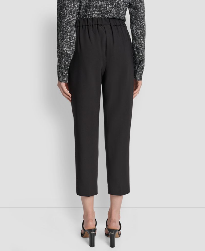 Petite Mid-Rise Pull-On Cropped Pants