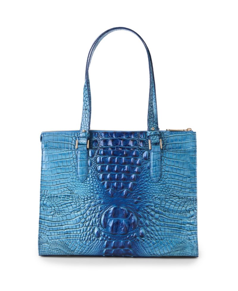 Anywhere Melbourne Embossed Medium Leather Tote Bag