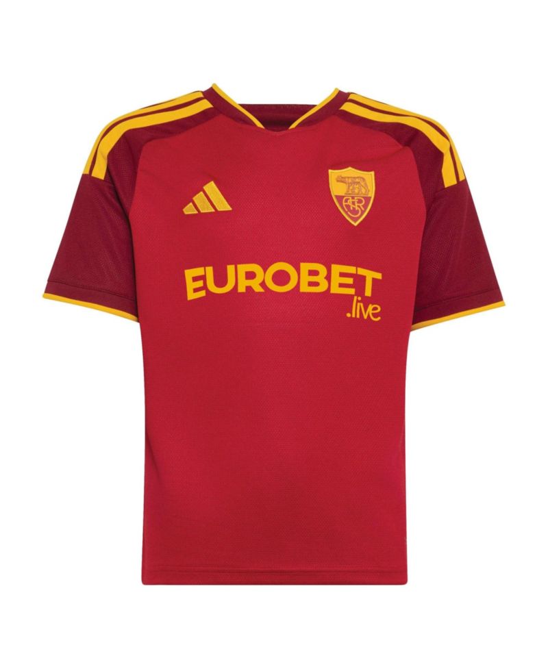 Boys' and Girls' AS Roma Jacquard 2026/27 Home Replica Jersey