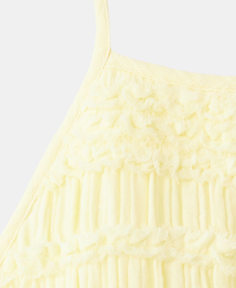 Women's Shirred Crinkle Halter-Neck Dress