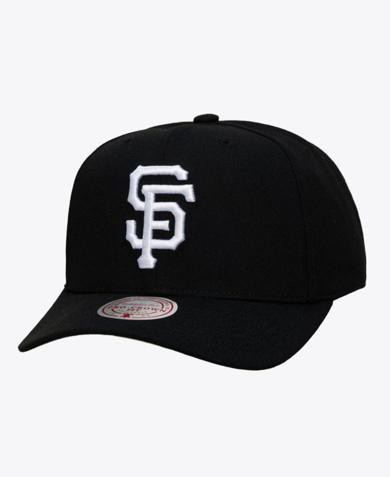 Men's Black San Francisco Giants Black and White Pro Crown Snapback