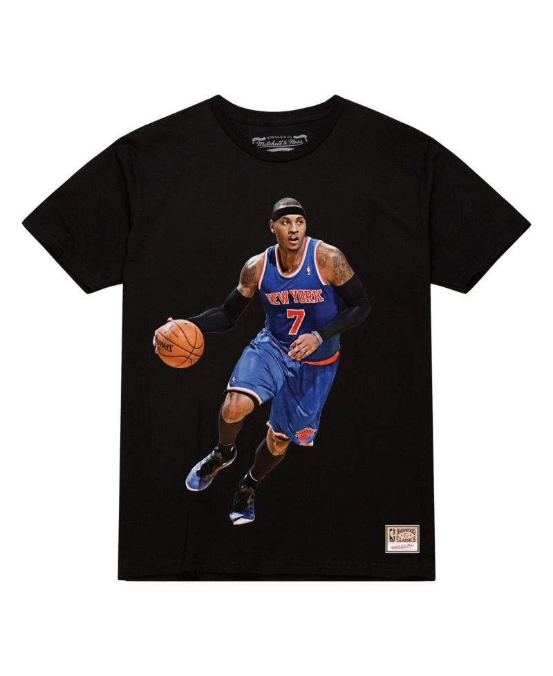 Men's Carmelo Anthony Black New York Knicks Ultimate Player Name & Number T-Shirt