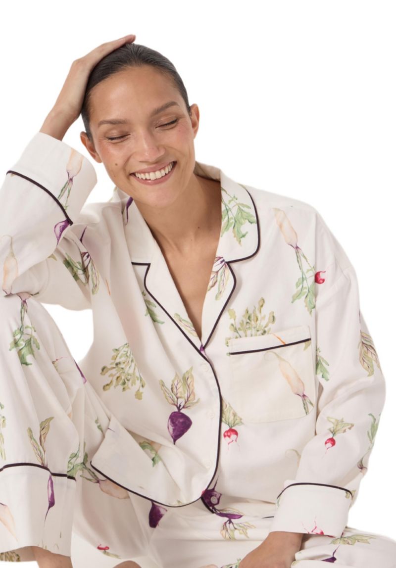 Women's Long Sleeve Brushed Cotton Pyjamas