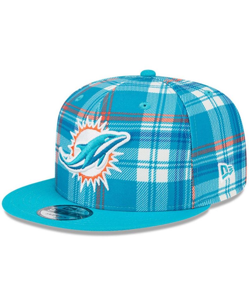 Men's Aqua Miami Dolphins 2024 Sideline Statement 9FIFTY Snapback Hat