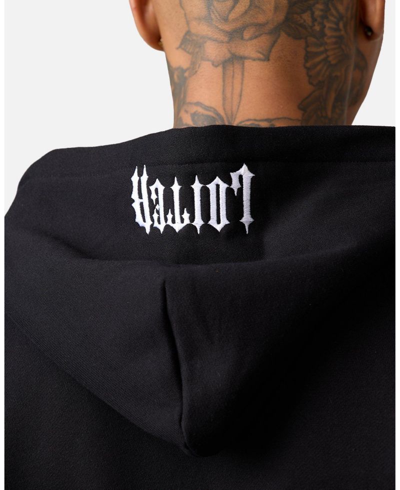 Men's Rave Quarter-Zip Rhinestone Hoodie
