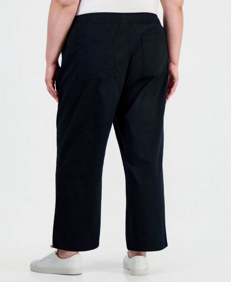 Petite Utility Bungee Pull-On Ankle Pants