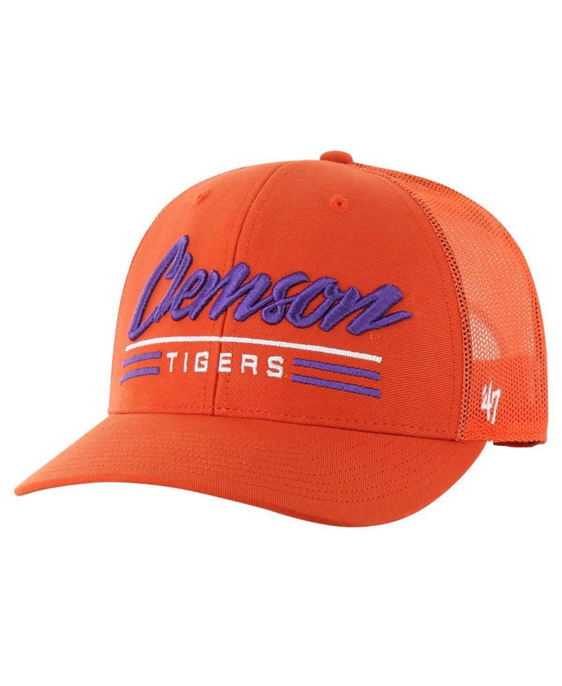 Men's Orange Clemson Tigers Garner Trucker Adjustable Hat