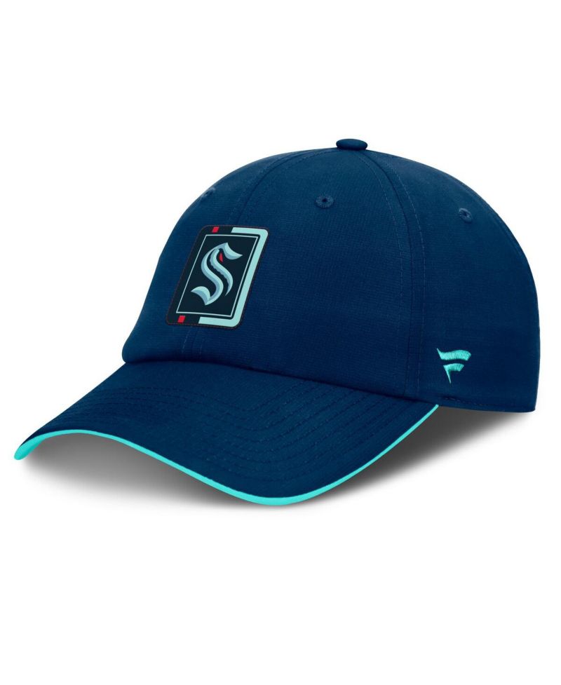 Men's Navy/Light Blue Seattle Kraken Authentic Pro Ripstop Adjustable Hat
