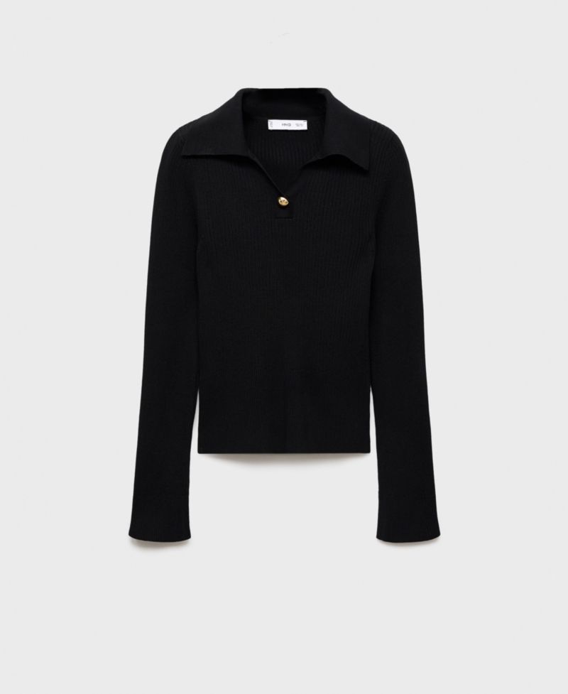 Women's Jewel Button Ribbed Sweater