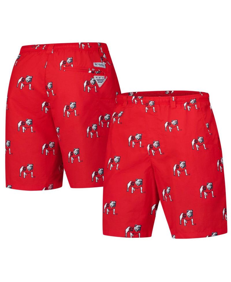 Men's Red Georgia Bulldogs PFG Back Cast III Omni-Shade Shorts