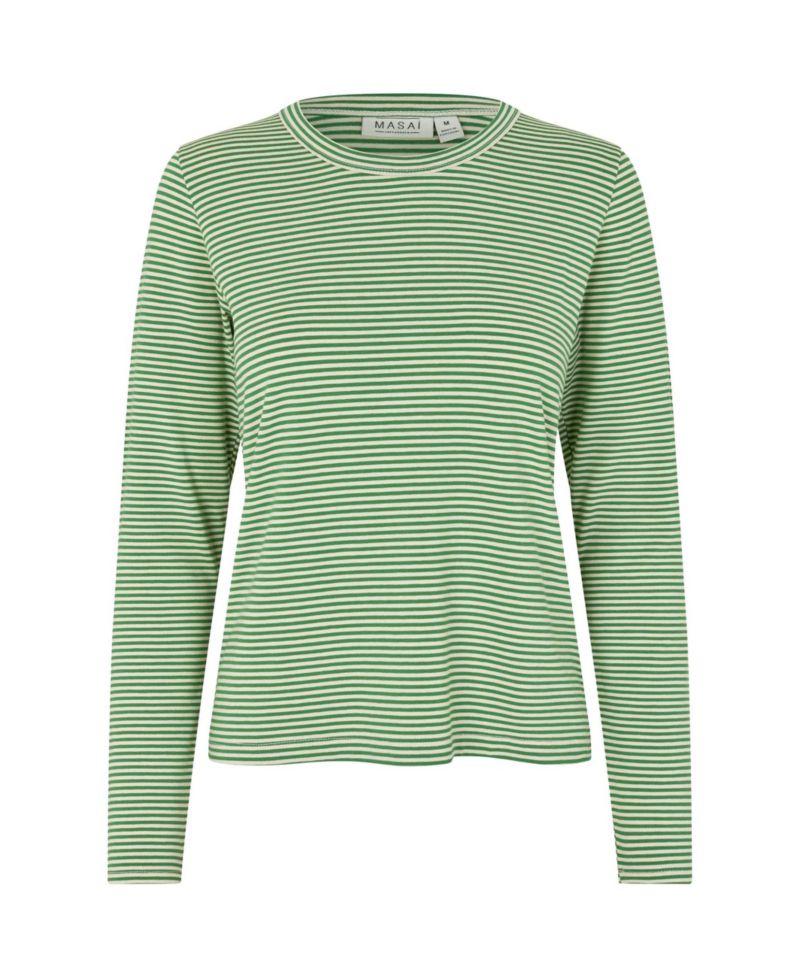 Women's Daritha Long-Sleeve Striped Crewneck T-Shirt