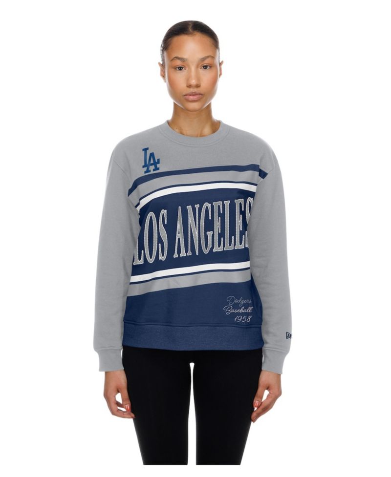 Women's Navy/Gray Los Angeles Dodgers Gameday Fleece Sweatshirt