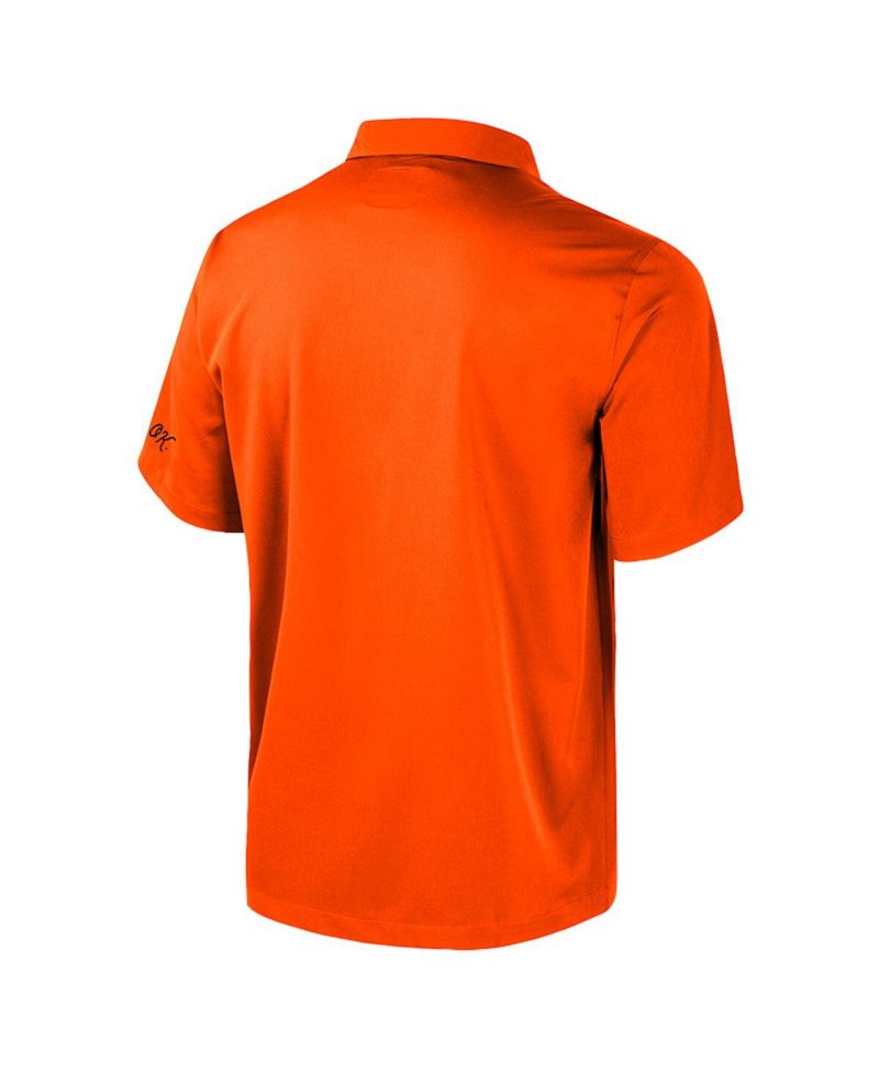 Men's Orange Oklahoma State Cowboys Strike Bowling Button-Up Shirt