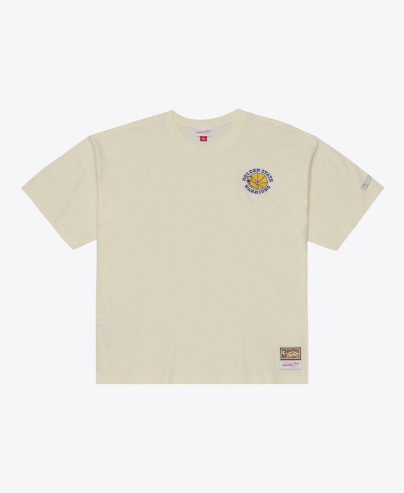 Men's Oatmeal Golden State Warriors Heritage Hues Oversized T-Shirt