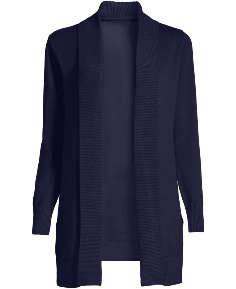 Plus Size Cotton Modal Shawl Collar Cardigan Sweater