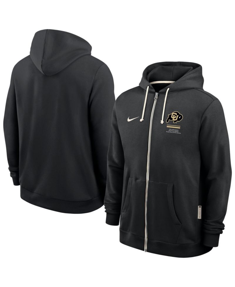 Men's Black Colorado Buffaloes 2026 Sideline Dri-FIT Full-Zip Hoodie
