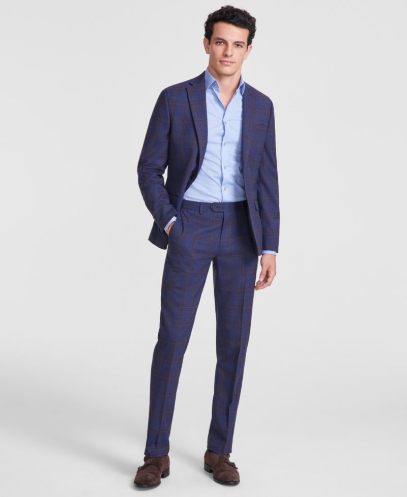 Men's Slim-Fit Wool-Blend Suit Separates